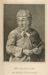 David Garrick, ator, como Abel Drugger de English School