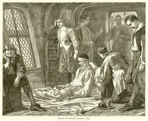 Morte do almirante Blake, 1657 de English School