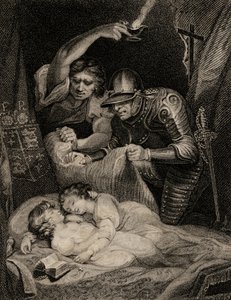 Morte do rei Edward V (1470-83) e seu irmão, Richard (1472-83) Duque de York de English School