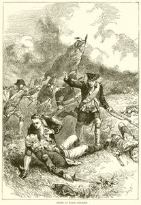 Morte do major Pitcairn de English School