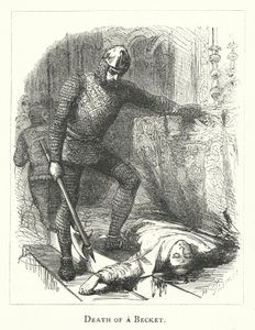 Morte de um Becket (gravura) de English School