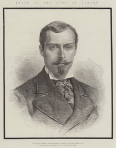 Morte do Duque de Albany, Sua Alteza Real o falecido Príncipe Leopoldo, Duque de Albany, KG (gravura) de English School