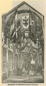 Decoração de Burlington Arcade de English School