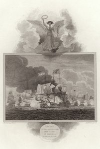 Derrota da frota holandesa, 13 de julho de 1653, por Admirals Blake e Monk de English School