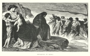 Partida de Medeia (gravura) de English School