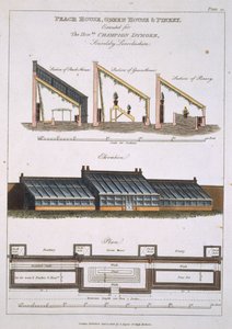 Projeto para Peach House, Green House e Pinery, 1806 de English School