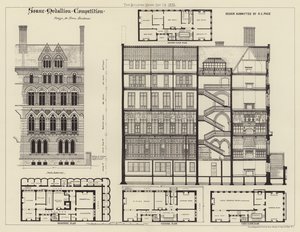 Design para Residência da Cidade (gravura) de English School