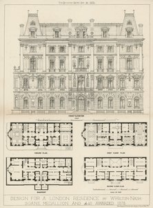 Design para uma residência em Londres por W Hilton Nash de English School