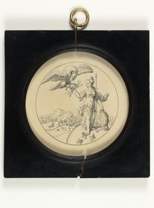Design para uma medalha em comemoração à Batalha de Blenheim de English School