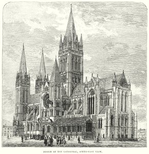 Projeto da Catedral, vista sudeste (gravura) de English School