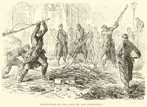 Destruição das armas dos insurgentes, abril de 1871 de English School