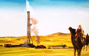 Cavando petróleo no deserto de English School