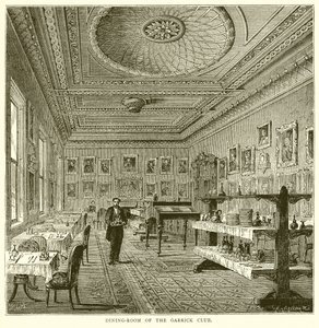 Sala de jantar do Garrick Club de English School