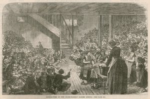 Hora do jantar no Clare Market Escola irregular, Natal de 1869 de English School
