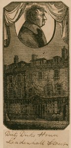 Dirty Dicks House, rua de Leadenhall, Londres de English School