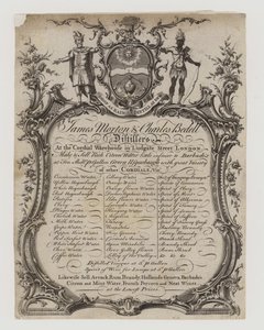 Distillers, James Morton e Charles Bedell, cartão comercial de English School
