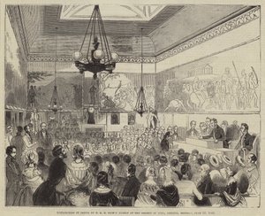 Distribuição de Prêmios pelo Príncipe Albert na Sociedade de Artes, Adelphi, segunda-feira, 10 de junho de 1844 de English School