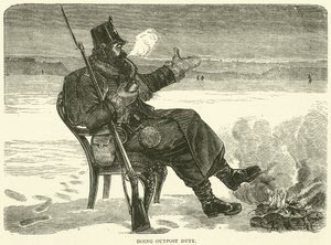 Fazendo o serviço avançado, dezembro de 1870 de English School