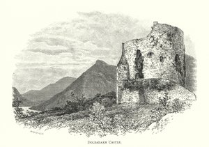 Castelo Dolbadarn (gravura) de English School