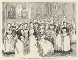 Doll Nurses at the Bazaar for the New Hospital for Women, Euston Road (gravura) de English School