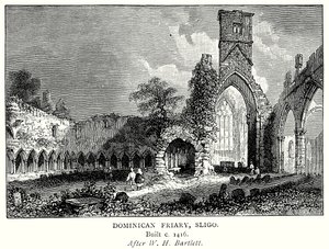 Convento dos Dominicanos, Sligo (gravura) de English School