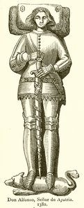 Dom Alfonso, senhor de Ajufria. 1382 de English School