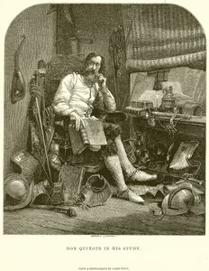 Don Quixote em seu estudo de English School