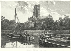 Doncaster, do noroeste (gravura) de English School