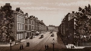 Donegal Place, Belfast 1880 (litho) de English School