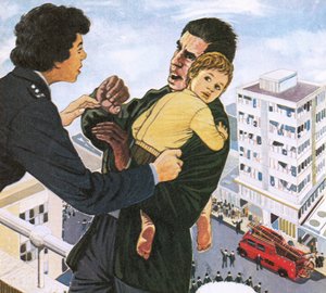 Não chegue perto ou eu pulo de English School