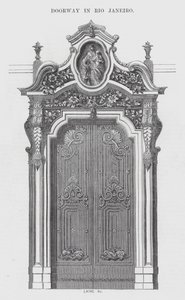 Porta no Rio de Janeiro (gravura) de English School