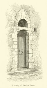 Porta da Casa de Dante (gravura) de English School