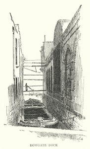 Dowgate Dock (gravura) de English School