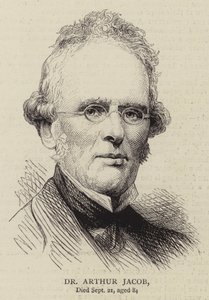 Dr. Arthur Jacob (gravura) de English School