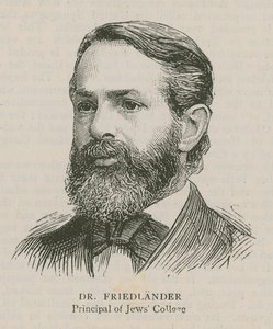 Dr. Friedlander, diretor do Jewish College de English School