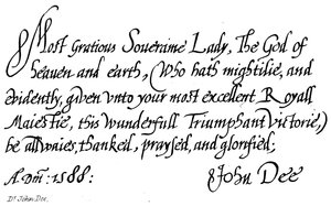 Dr John Dee de English School