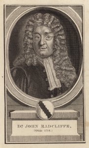 Dr. John Radcliffe morte através de 1714 de English School