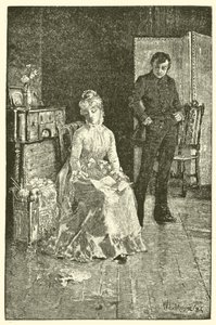 Dr. Lydgate e Rosamond (gravura) de English School