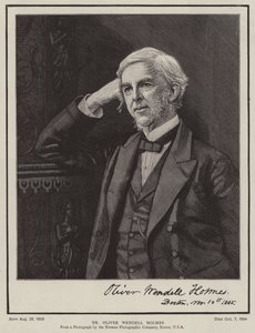 Dr Oliver Wendell Holmes (gravura) de English School