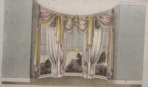 Draperies para janelas circulares, pllate 108 do Ackermann