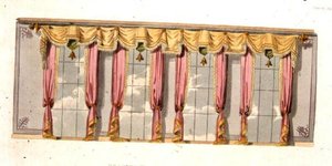 Cortinas da Sala de Desenho, placa 92 do Ackermann