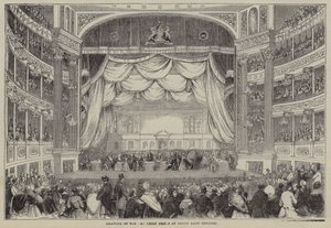 Desenho dos prémios da Art Union, Drury Lane Theatre, Londres (gravura) de English School