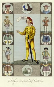 Vestidos dos séculos XVI e XVII de English School