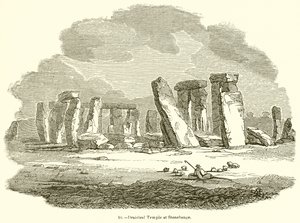Templo Druidical em Stonehenge de English School