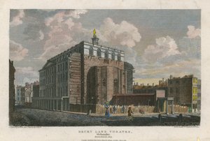 Teatro Drury Lane, Westminster, Londres; incendiada em 1809 de English School