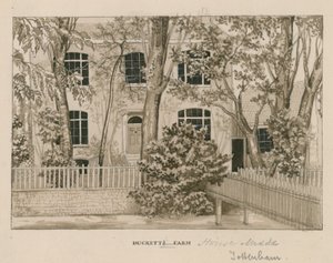 Ducketts Farm House, Tottenham, Londres (wc no papel) de English School