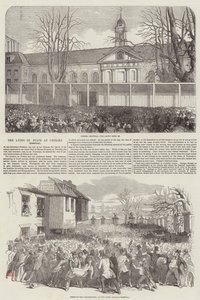 Duke of Wellington Lying in State at the Chelsea Hospital (gravura) de English School