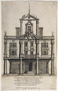 Teatro dos Duques, Jardins de Dorset, gravados por W. Sherwin (c.1645-1711) 1673 de English School