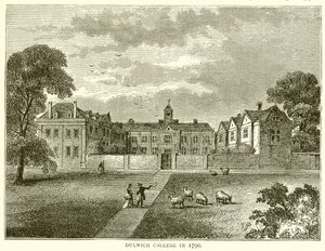Colégio Dulwich em 1790 de English School