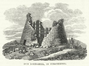 Dun Dornghill, em Strathmore (gravura) de English School